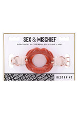 Load image into Gallery viewer, Sex and Mischief Peaches N Creame Silicone Lips - Ivory/Rose Gold
