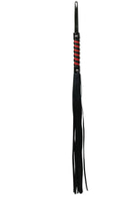 Load image into Gallery viewer, Sex and Mischief Red and Black Stripe Flogger - Black/Red
