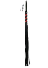 Load image into Gallery viewer, Sex and Mischief Red and Black Stripe Flogger - Black/Red
