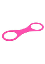 Load image into Gallery viewer, Sex and Mischief Silicone Cuffs - Hot Pink/Pink - Large

