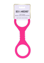 Load image into Gallery viewer, Sex and Mischief Silicone Cuffs - Hot Pink/Pink - Small
