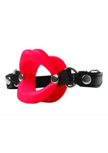 Load image into Gallery viewer, Sex and Mischief Silicone Lips Open Mouth Gag - Red
