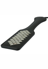 Load image into Gallery viewer, Sex and Mischief Studded Paddle - Black - 12.5in

