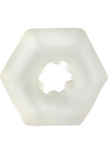 Load image into Gallery viewer, Sexagon Enhancer Cock Ring - Clear
