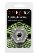 Load image into Gallery viewer, Sexagon Enhancer Cock Ring - Clear
