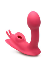 Load image into Gallery viewer, Shegasm Butterfy Tease Rechargeable Silicone 10x Clitoral Suction Stimulator with Remote Control - Pink
