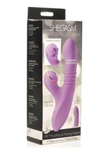 Load image into Gallery viewer, Shegasm Pro-Thrust Max Rechargeable Silicone Thrusting and Pulsing Rabbit - Purple
