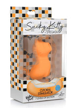 Load image into Gallery viewer, Shegasm Sucky Kitty Rechargeable Silicone Clitoral Stimulator - Orange
