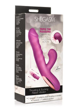 Load image into Gallery viewer, Shegasm + Thrust Wave Thrusting and Sucking Rechargeable Silicone Rabbit Vibrator - Purple
