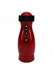 Pumped Virtuo 10 Function Suction Vibration Phone Attachment Rechargeable Masturbator - Metallic