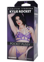 Load image into Gallery viewer, Signature Strokers Kylie Rocket Ultraskyn Pocket Masturbator - Pussy - Vanilla
