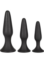 Load image into Gallery viewer, Silicone Anal Trainer Kit Black 3 Sizes - Black
