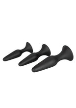 Load image into Gallery viewer, Silicone Anal Trainer Kit Black 3 Sizes
