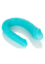 Load image into Gallery viewer, Silicone Double Dong AC/DC Dong Dual Penetration Non Vibrating Silicone Double Dong - Teal
