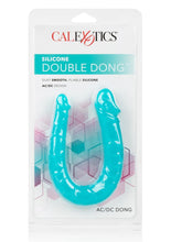 Load image into Gallery viewer, Silicone Double Dong AC/DC Dong Dual Penetration Non Vibrating Silicone Double Dong - Teal
