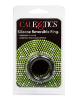 Load image into Gallery viewer, Silicone Reversible Enhancer Cock Ring - Black
