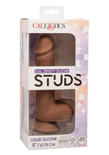 Load image into Gallery viewer, Silicone Studs Dual Density with Suction Cup Base - Chocolate - 5in

