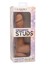 Load image into Gallery viewer, Silicone Studs Dual Density with Suction Cup Base - Chocolate - 6.25in
