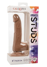 Load image into Gallery viewer, Silicone Studs Realistic Dildo - Caramel - 6in
