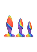 Load image into Gallery viewer, Simply Sweet Rainbow Silicone Butt Plug
