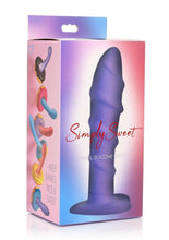 Load image into Gallery viewer, Simply Sweet Swirl Silicone Dildo - Purple
