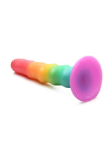 Load image into Gallery viewer, Simply Sweet Zigzag Silicone Rainbow Dildo

