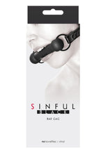 Load image into Gallery viewer, Sinful Silicone Bar Gag - Black

