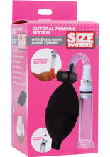 Load image into Gallery viewer, Size Matters Clitoral Pumping System with Detachable Acrylic Cylinder - Clear

