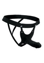 Load image into Gallery viewer, Size Matters Hollow Silicone Dildo Strap-On - Black

