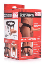 Load image into Gallery viewer, Size Matters Hollow Silicone Dildo Strap-On - Vanilla
