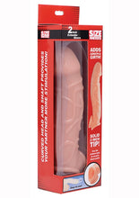 Load image into Gallery viewer, Size Matters Penis Extender Sleeve - Flesh/Vanilla - 2in
