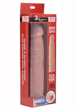 Load image into Gallery viewer, Size Matters Penis Extender Sleeve 3in - Vanila - Flesh
