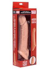 Load image into Gallery viewer, Size Matters Penis Extender Sleeve Realistic - Flesh/Vanilla - 2in

