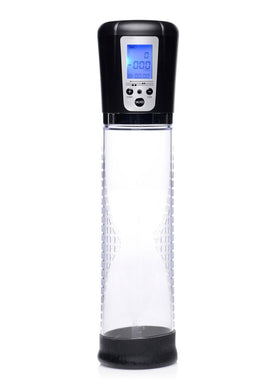 Size Matters Power Suction Penis Pump with Built- - Clear - Display