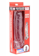 Load image into Gallery viewer, Size Matters Realistic Clear Penis Enhancer and Ball Stretcher - Clear
