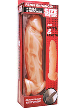 Load image into Gallery viewer, Size Matters Realistic Penis Enhancer and Ball Stretcher - Vanilla
