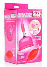 Load image into Gallery viewer, Size Matters Vaginal Pump with 3.8in Cup - Pink - Small
