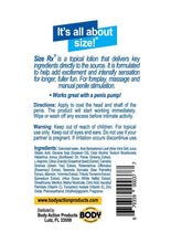 Load image into Gallery viewer, Size Rx Penile Enhancement Lotion - 4.5 Oz
