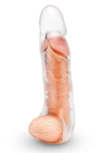Load image into Gallery viewer, Size Up Extra Girthy Clear View Penis Extender with Ball Loop - Clear - 3in
