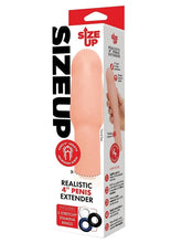 Load image into Gallery viewer, Size Up Extra Realistic Penis Extender - Vanilla - 4in
