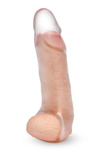 Load image into Gallery viewer, Size Up Girthy Clear View Penis Extender with Ball Loop - Clear - 2in
