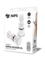 Load image into Gallery viewer, Size Up Twisty Nipple Suckers - Black/Clear - XLarge
