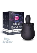 Load image into Gallery viewer, Skins Rose Buddies Bums N Roses Rechargeable Silicone Vibrator - Black
