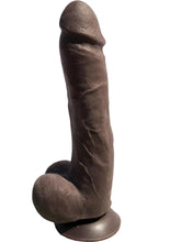 Load image into Gallery viewer, Skinsations Python Dildo - Black - 9.5in
