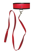 Load image into Gallery viewer, S&amp;M Leash and Collar (Red/Black)
