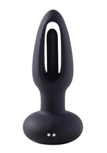 Load image into Gallery viewer, Snuggy Tapping Rechargeable Silicone Prostate Massager Butt Plug Anal Vibrator - Black
