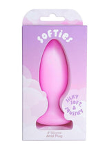 Load image into Gallery viewer, Softies Silicone Anal Plug - Pink - 4in
