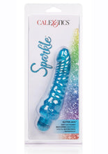 Load image into Gallery viewer, Sparkle Glitter Jack Vibrator Waterproof - Blue - 5.75in
