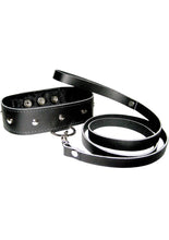 Load image into Gallery viewer, Sportsheets Leather Leash and Collar - Black
