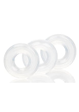 Load image into Gallery viewer, Stacker Rings Silicone Cock Rings - Clear - 3 Piece
